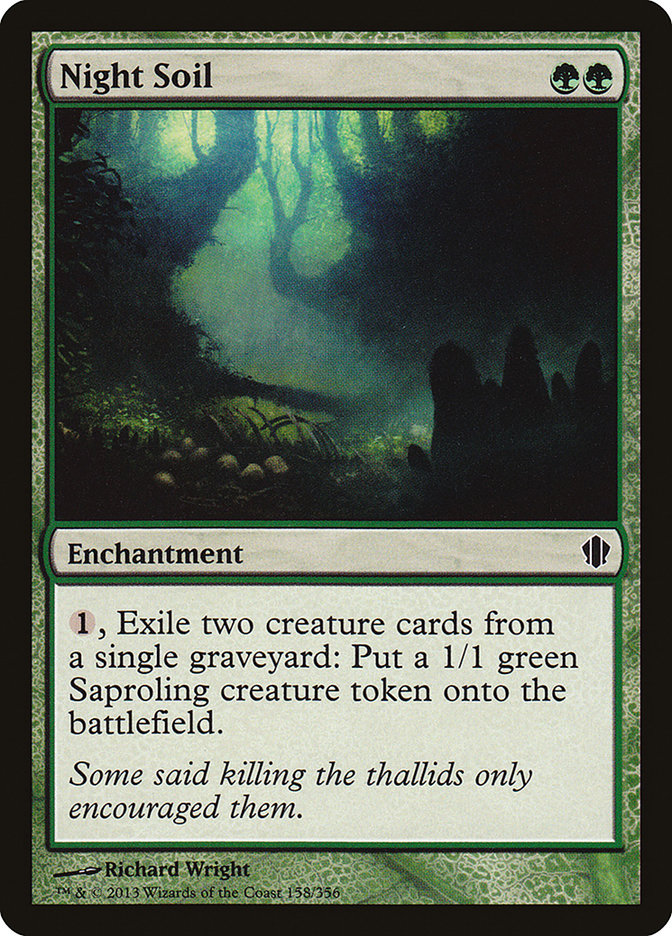 Night Soil – Common Magic: The Gathering card from Commander 2013 (#158)