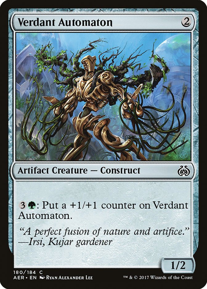 Verdant Automaton – Common Magic: The Gathering card from Aether Revolt (#180)