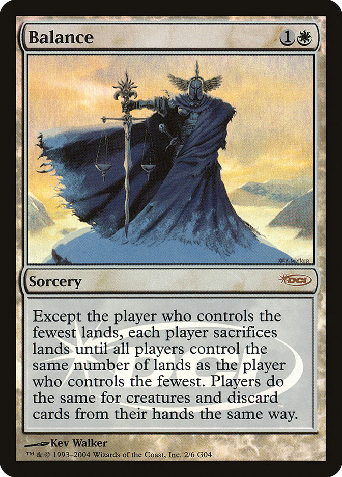 Balance – Rare Magic: The Gathering card from Judge Gift Cards 2004 (#2)