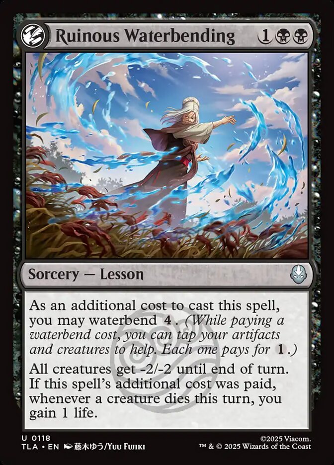Ruinous Waterbending – Uncommon Magic: The Gathering card from Avatar: The Last Airbender (#118)