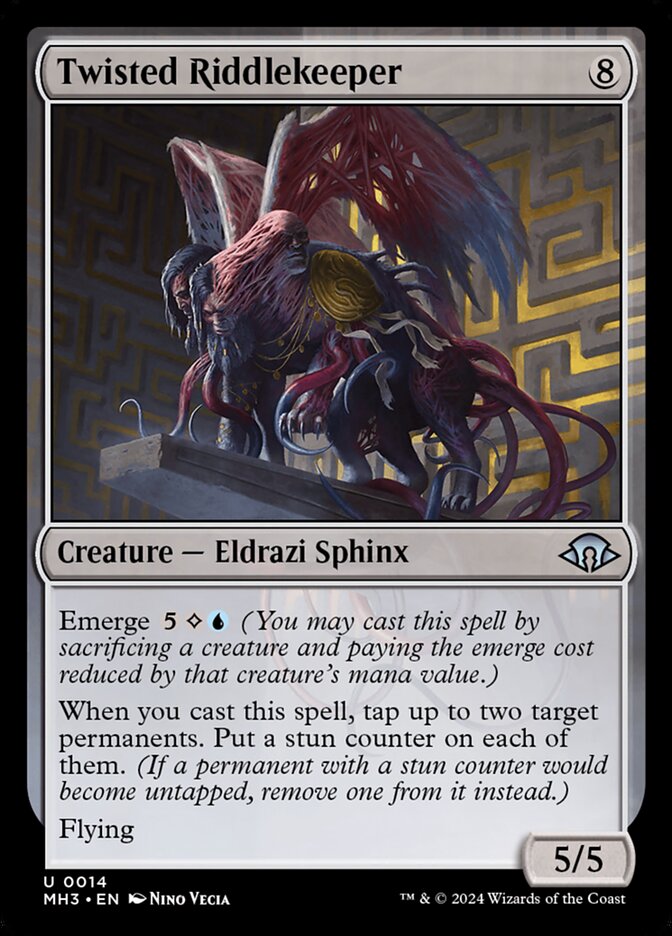 Twisted Riddlekeeper – Uncommon Magic: The Gathering card from Modern Horizons 3 (#14)