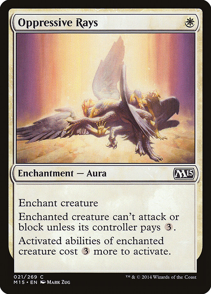 Oppressive Rays – Common Magic: The Gathering card from Magic 2015 (#21)