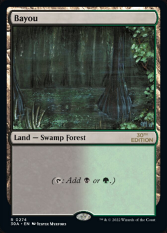 Bayou – Rare Magic: The Gathering card from 30th Anniversary Edition (#274)