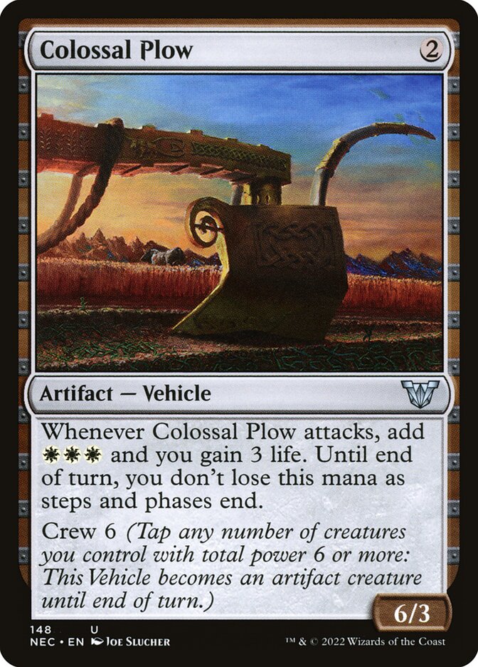 Colossal Plow – Uncommon Magic: The Gathering card from Neon Dynasty Commander (#148)