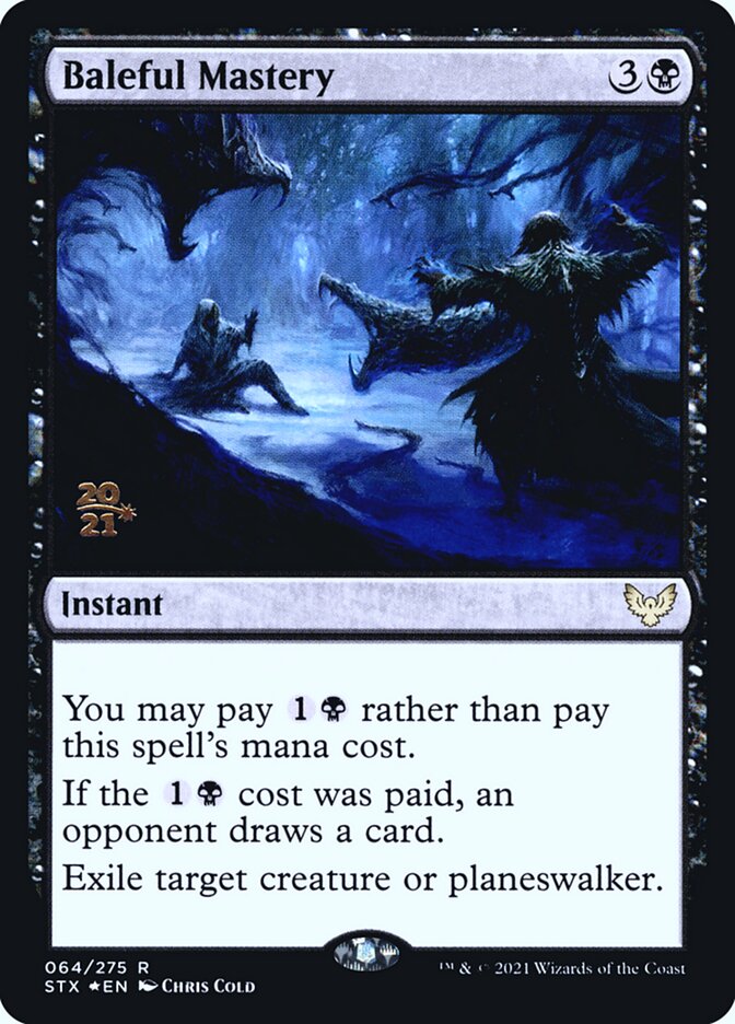 Baleful Mastery – Rare Magic: The Gathering card from Strixhaven: School of Mages Promos (#64s)