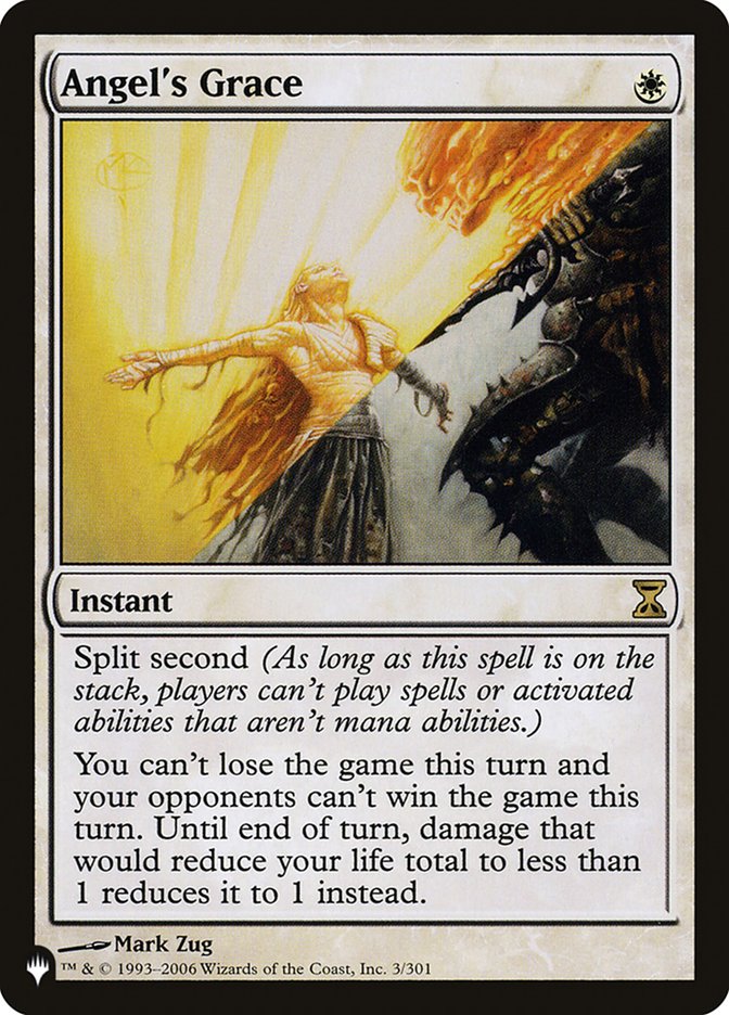 Angel's Grace – Rare Magic: The Gathering card from The List (#TSP-3)