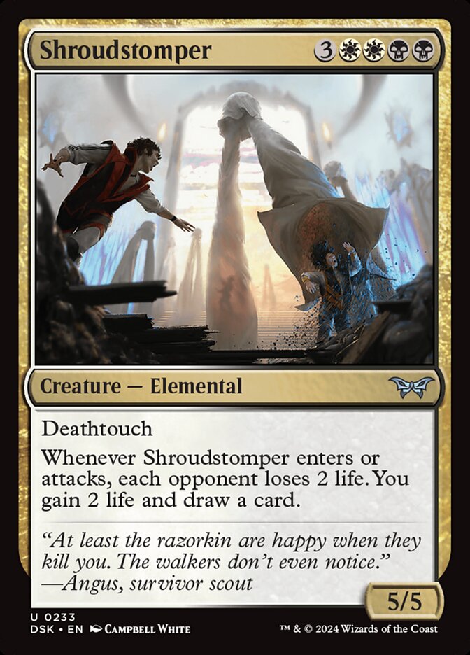 Shroudstomper – Uncommon Magic: The Gathering card from Duskmourn: House of Horror (#233)