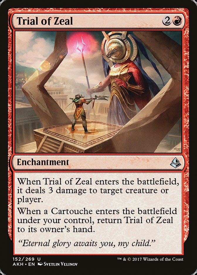 Trial of Zeal – Uncommon Magic: The Gathering card from Amonkhet (#152)
