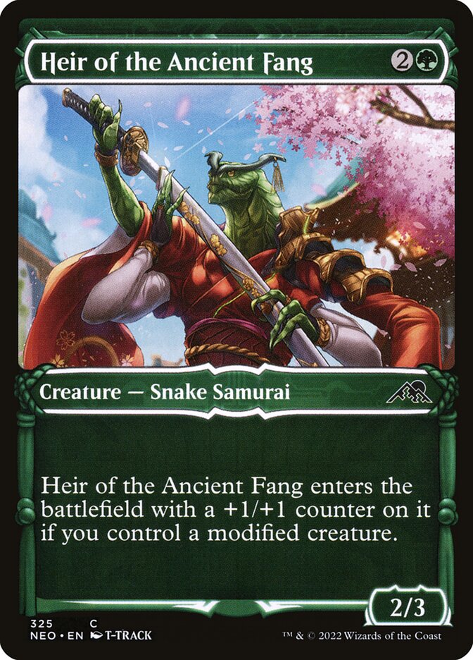 Heir of the Ancient Fang – Common Magic: The Gathering card from Kamigawa: Neon Dynasty (#325)