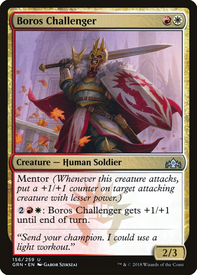 Boros Challenger – Uncommon Magic: The Gathering card from Guilds of Ravnica (#156)
