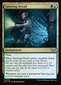 Growing Dread – Uncommon Magic: The Gathering card from Duskmourn: House of Horror (#216)