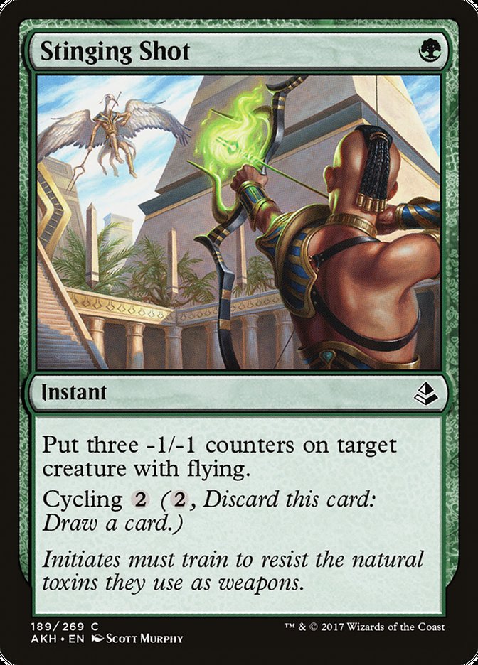 Stinging Shot – Common Magic: The Gathering card from Amonkhet (#189)