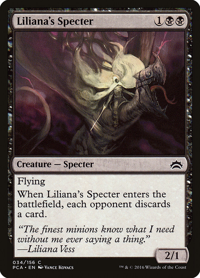 Liliana's Specter – Common Magic: The Gathering card from Planechase Anthology (#34)