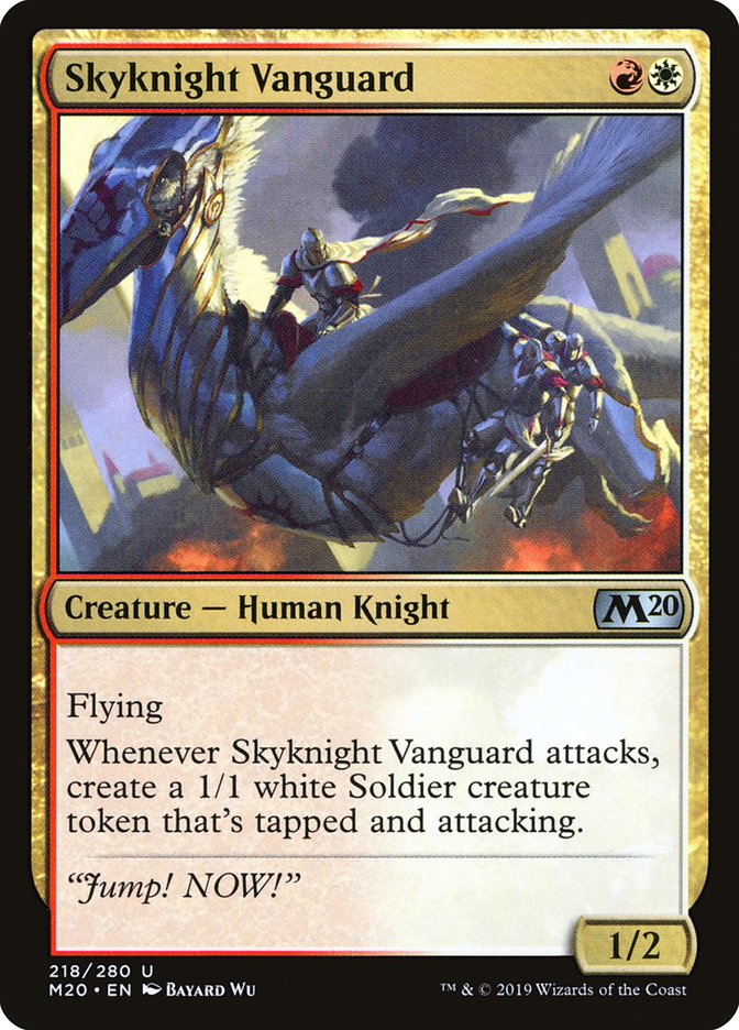 Skyknight Vanguard – Uncommon Magic: The Gathering card from Core Set 2020 (#218)
