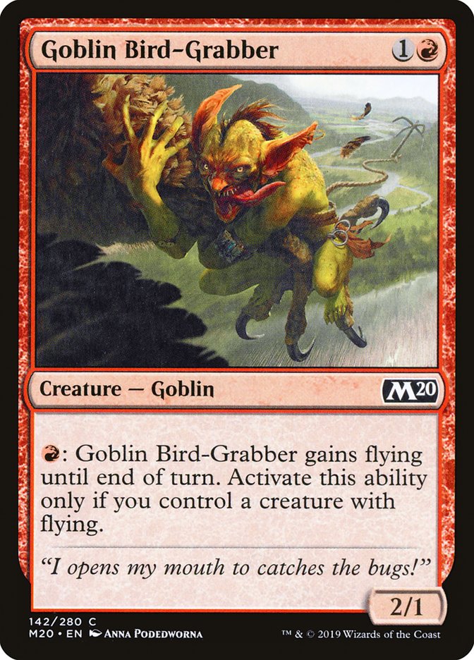 Goblin Bird-Grabber – Common Magic: The Gathering card from Core Set 2020 (#142)