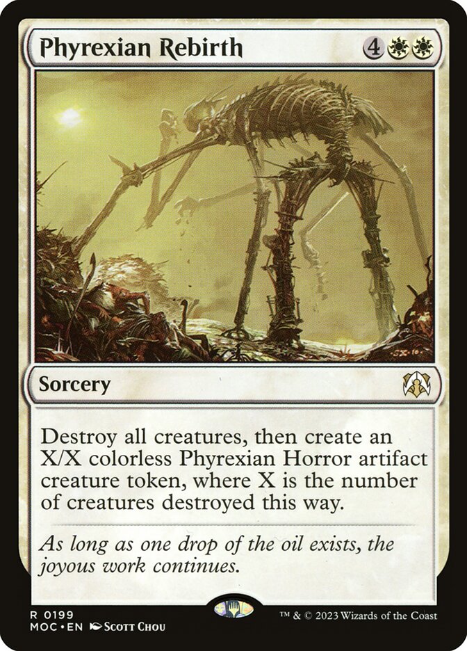 Phyrexian Rebirth – Rare Magic: The Gathering card from March of the Machine Commander (#199)