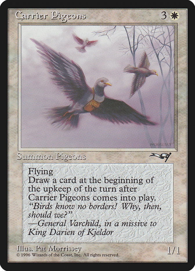 Carrier Pigeons – Common Magic: The Gathering card from Alliances (#1a)
