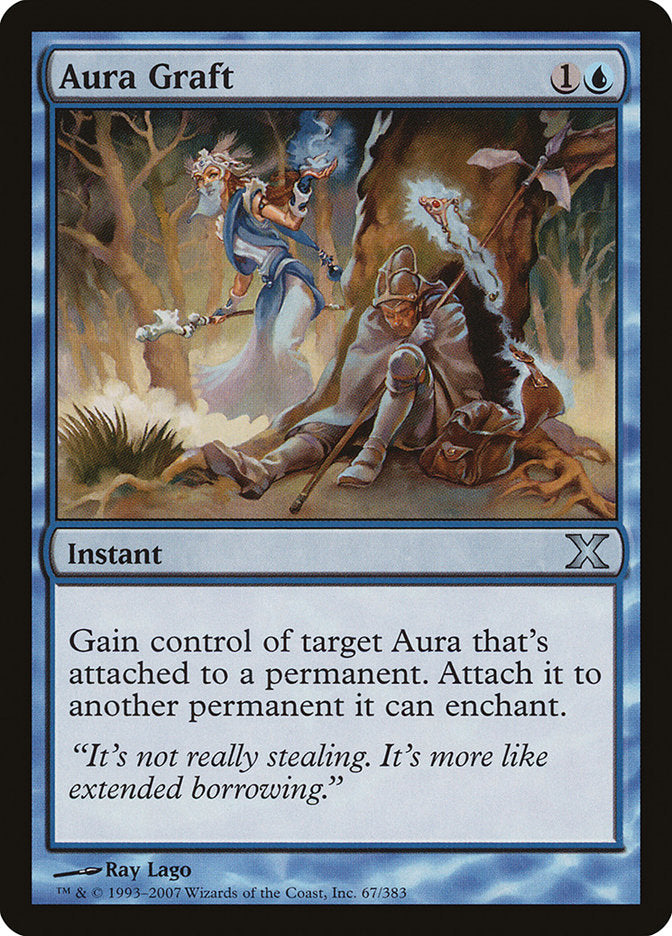 Aura Graft – Uncommon Magic: The Gathering card from Tenth Edition (#67)