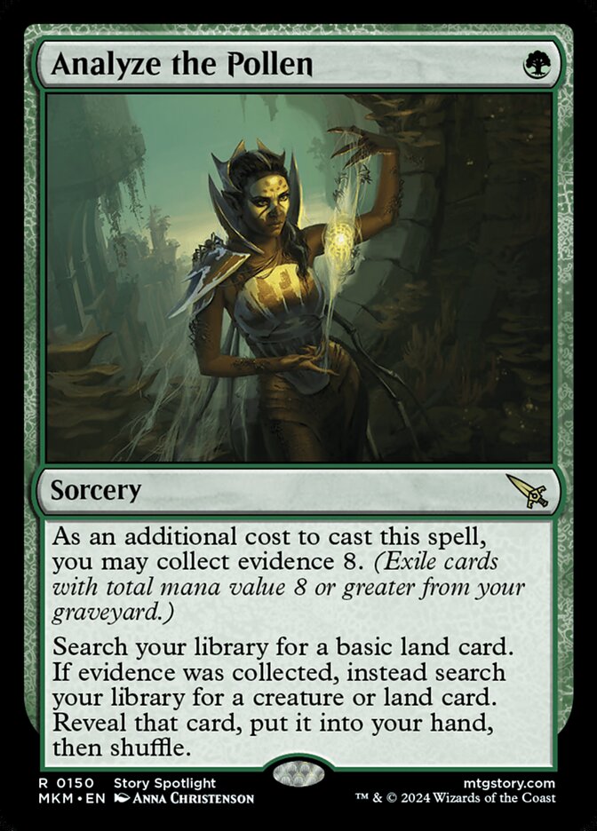 Analyze the Pollen – Rare Magic: The Gathering card from Murders at Karlov Manor (#150)