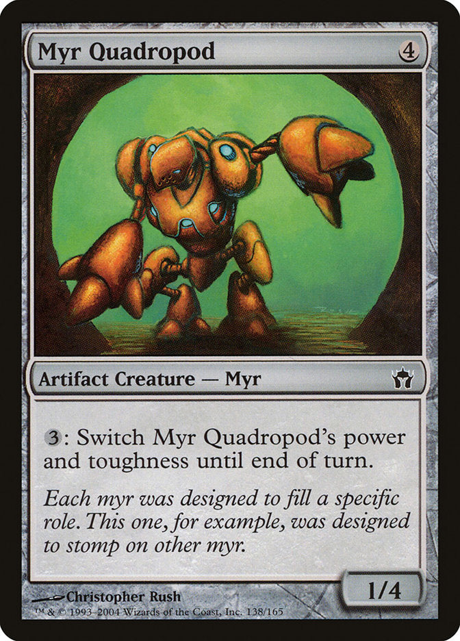 Myr Quadropod – Common Magic: The Gathering card from Fifth Dawn (#138)