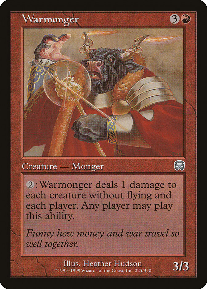 Warmonger – Uncommon Magic: The Gathering card from Mercadian Masques (#225)
