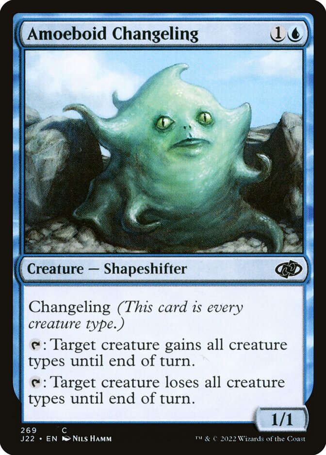 Amoeboid Changeling – Common Magic: The Gathering card from Jumpstart 2022 (#269)
