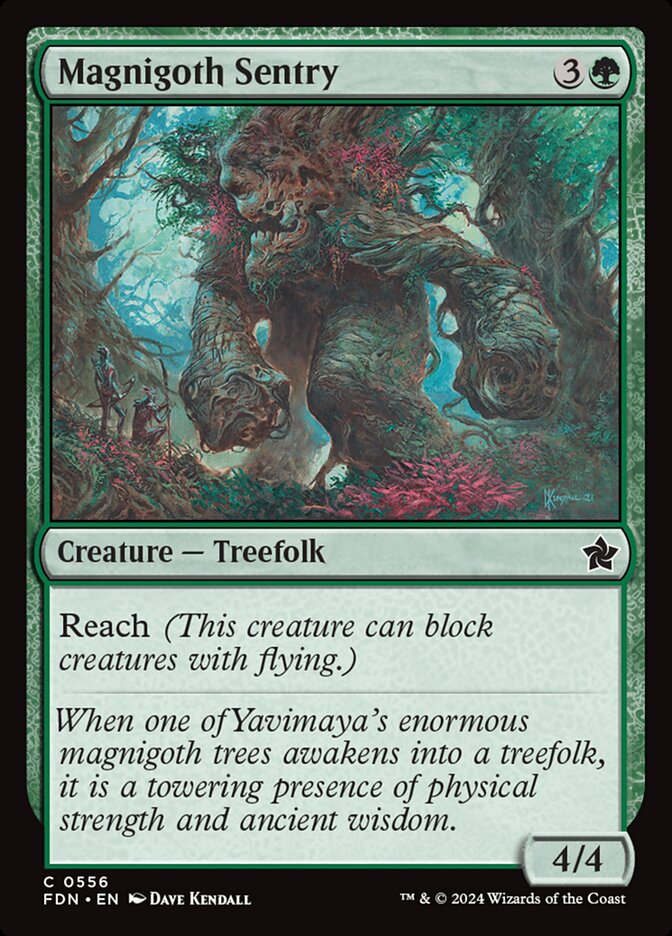 Magnigoth Sentry – Common Magic: The Gathering card from Foundations (#556)