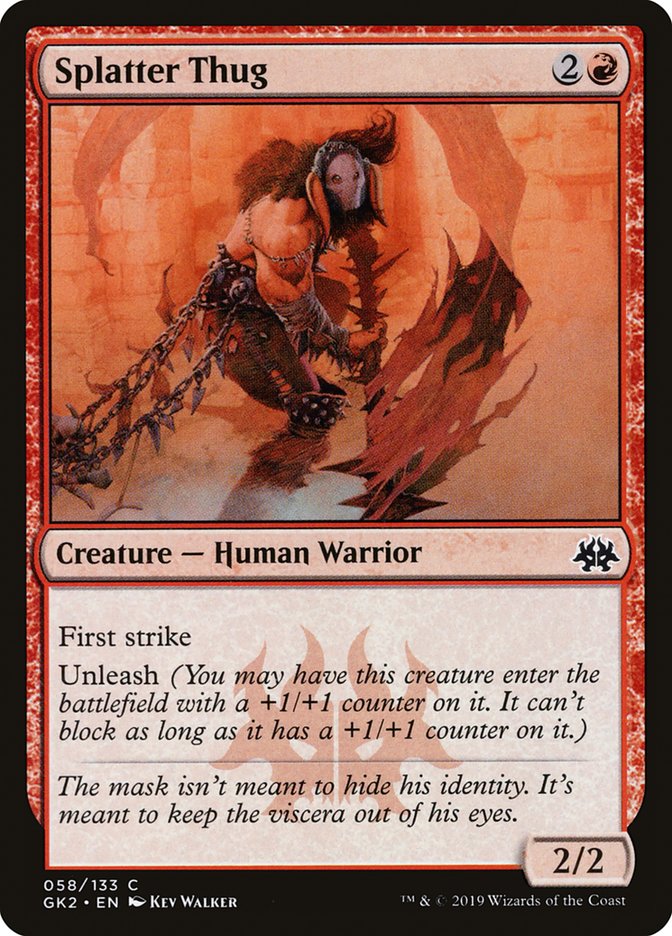 Splatter Thug – Common Magic: The Gathering card from RNA Guild Kit (#58)