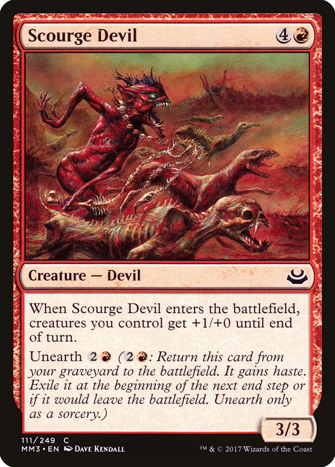Scourge Devil – Common Magic: The Gathering card from Modern Masters 2017 (#111)