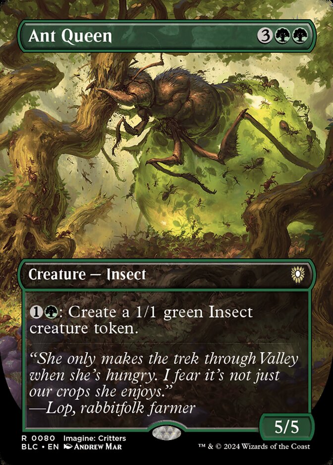 Ant Queen – Rare Magic: The Gathering card from Bloomburrow Commander (#80)