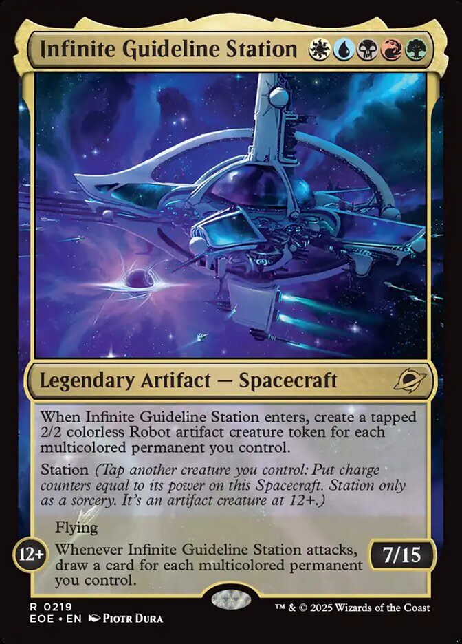 Infinite Guideline Station – Rare Magic: The Gathering card from Edge of Eternities (#219)