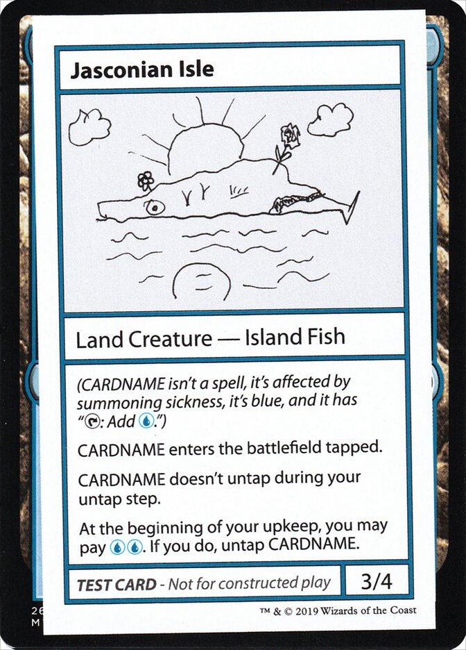 Jasconian Isle – Rare Magic: The Gathering card from Mystery Booster Playtest Cards 2021 (#117)