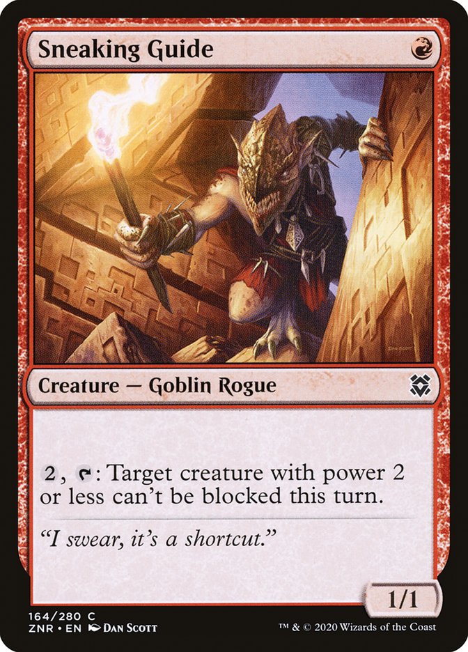 Sneaking Guide – Common Magic: The Gathering card from Zendikar Rising (#164)