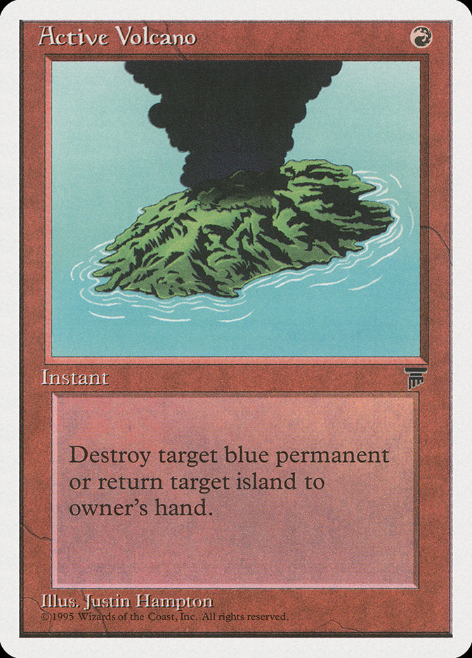 Active Volcano – Common Magic: The Gathering card from Chronicles (#43)