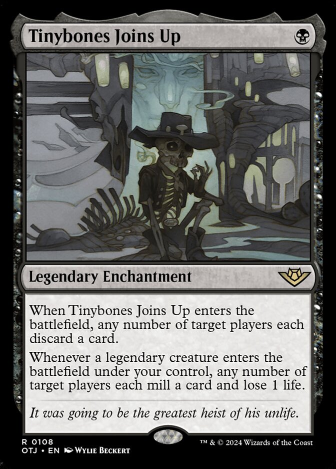 Tinybones Joins Up – Rare Magic: The Gathering card from Outlaws of Thunder Junction (#108)