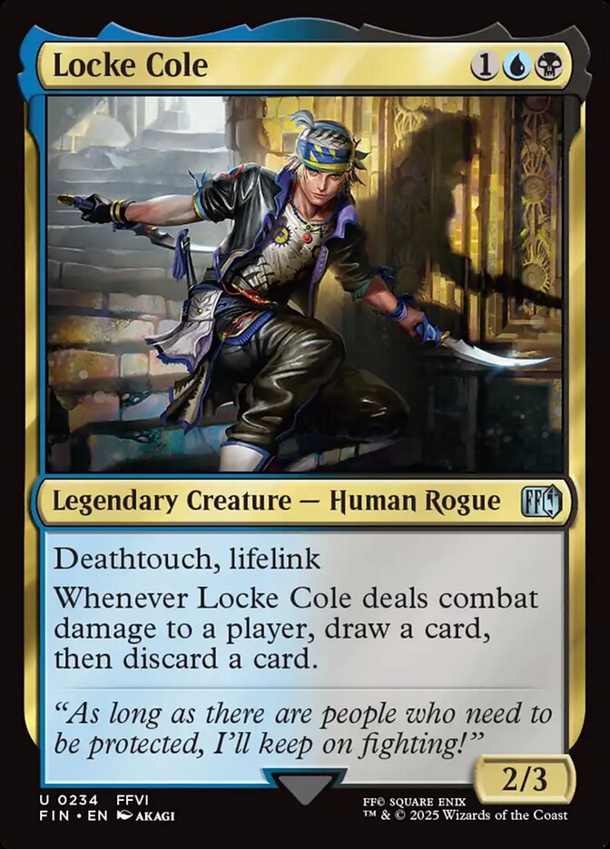 Locke Cole – Uncommon Magic: The Gathering card from Final Fantasy (#234)
