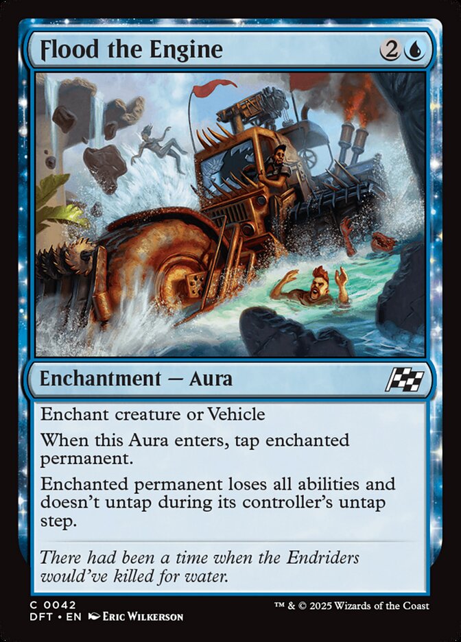 Flood the Engine – Common Magic: The Gathering card from Aetherdrift (#42)
