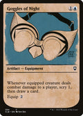 Goggles of Night – Common Magic: The Gathering card from Commander Legends: Battle for Baldur's Gate (#384)