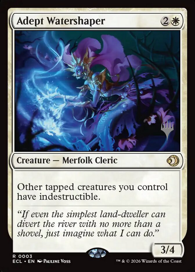 Adept Watershaper – Rare Magic: The Gathering card from Lorwyn Eclipsed Promos (#3p)