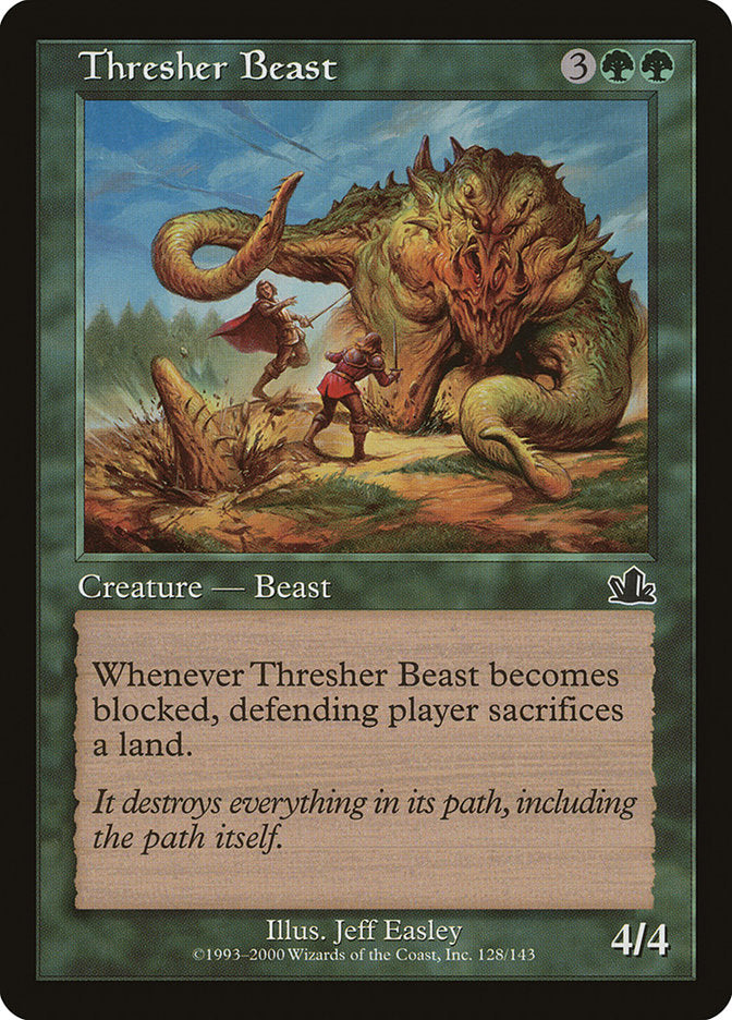 Thresher Beast – Common Magic: The Gathering card from Prophecy (#128)