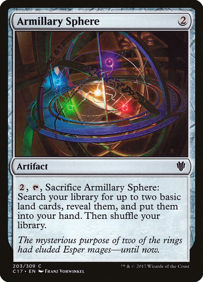 Armillary Sphere – Common Magic: The Gathering card from Commander 2017 (#203)
