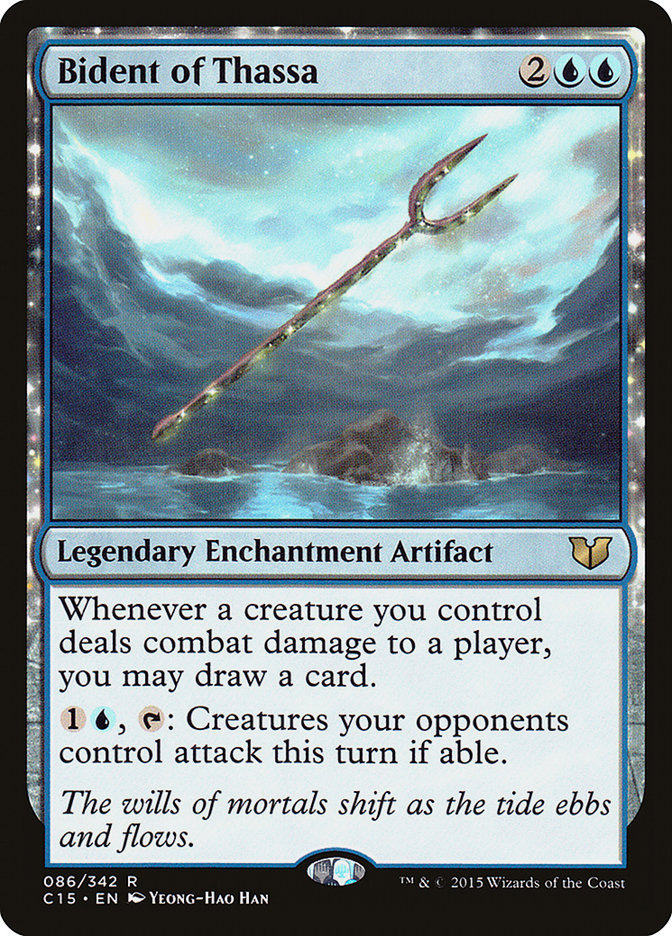 Bident of Thassa – Rare Magic: The Gathering card from Commander 2015 (#86)