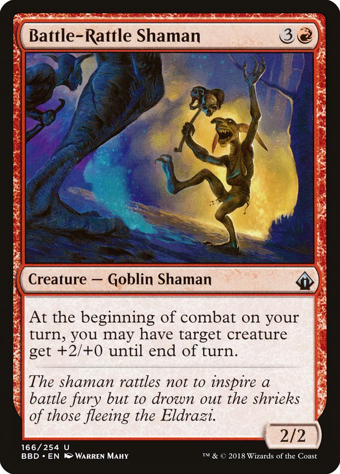 Battle-Rattle Shaman – Uncommon Magic: The Gathering card from Battlebond (#166)