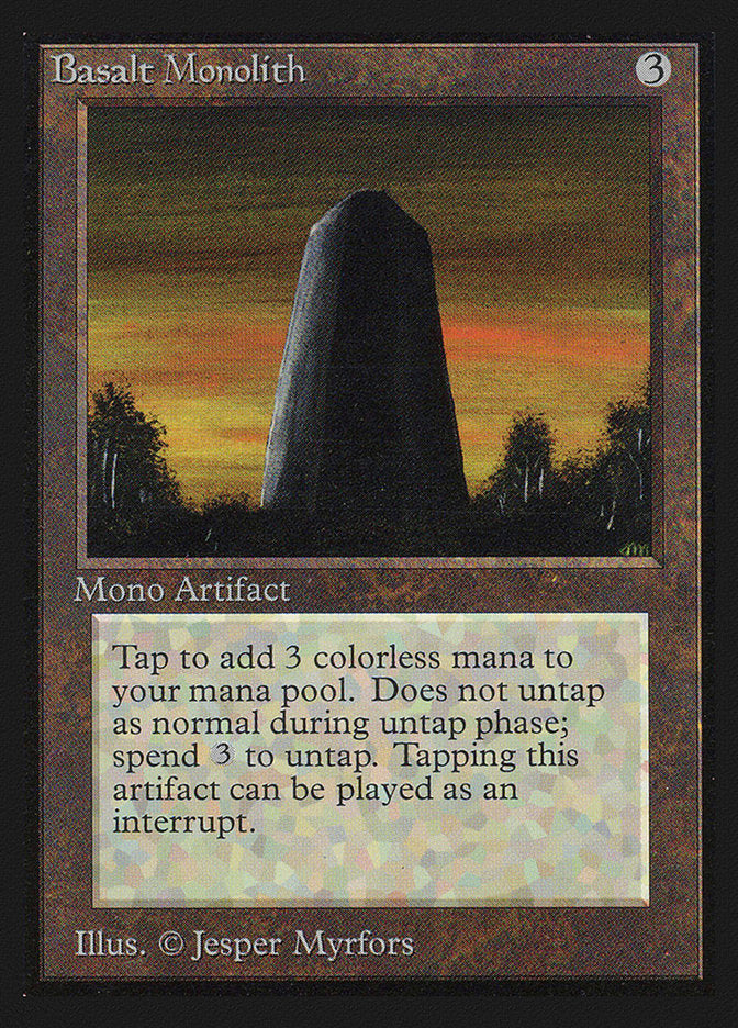 Basalt Monolith – Uncommon Magic: The Gathering card from Intl. Collectors' Edition (#232)