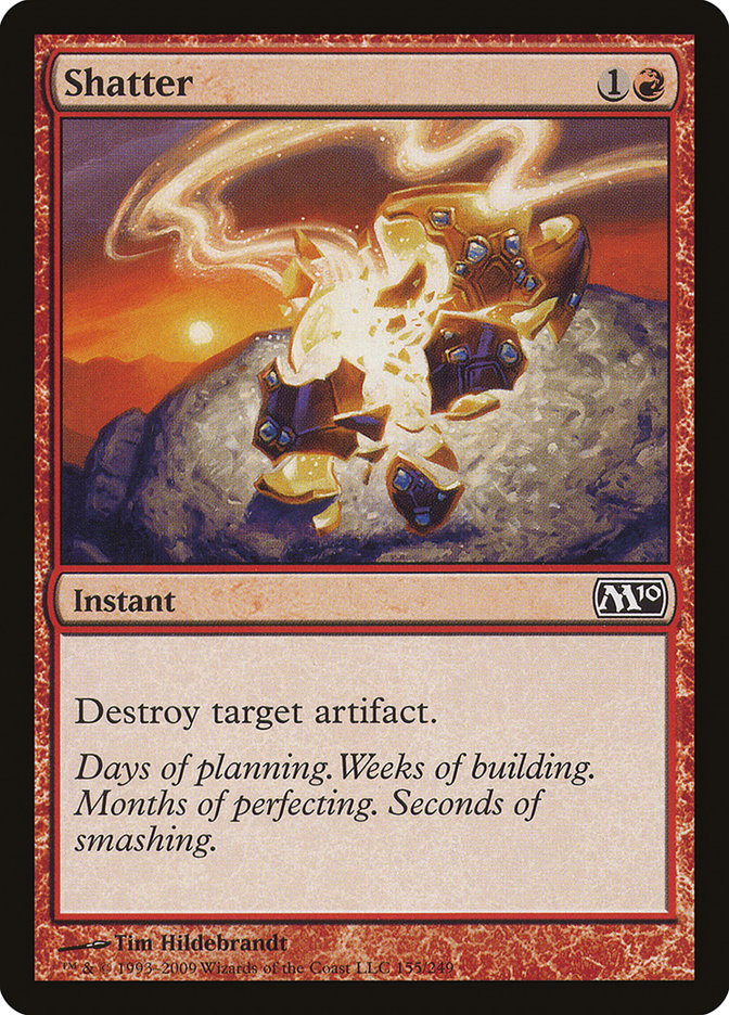 Shatter – Common Magic: The Gathering card from Magic 2010 (#155)