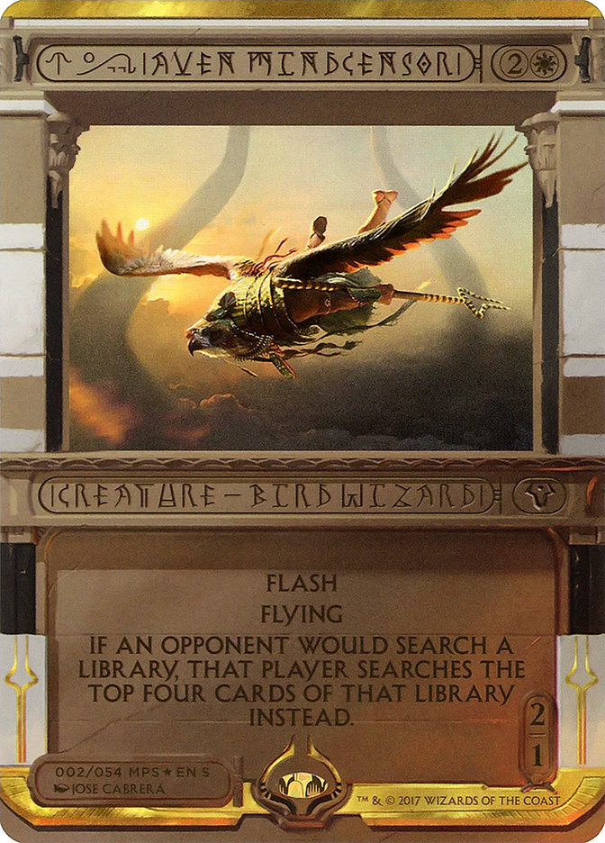 Aven Mindcensor – Special Magic: The Gathering card from Amonkhet Invocations (#2)
