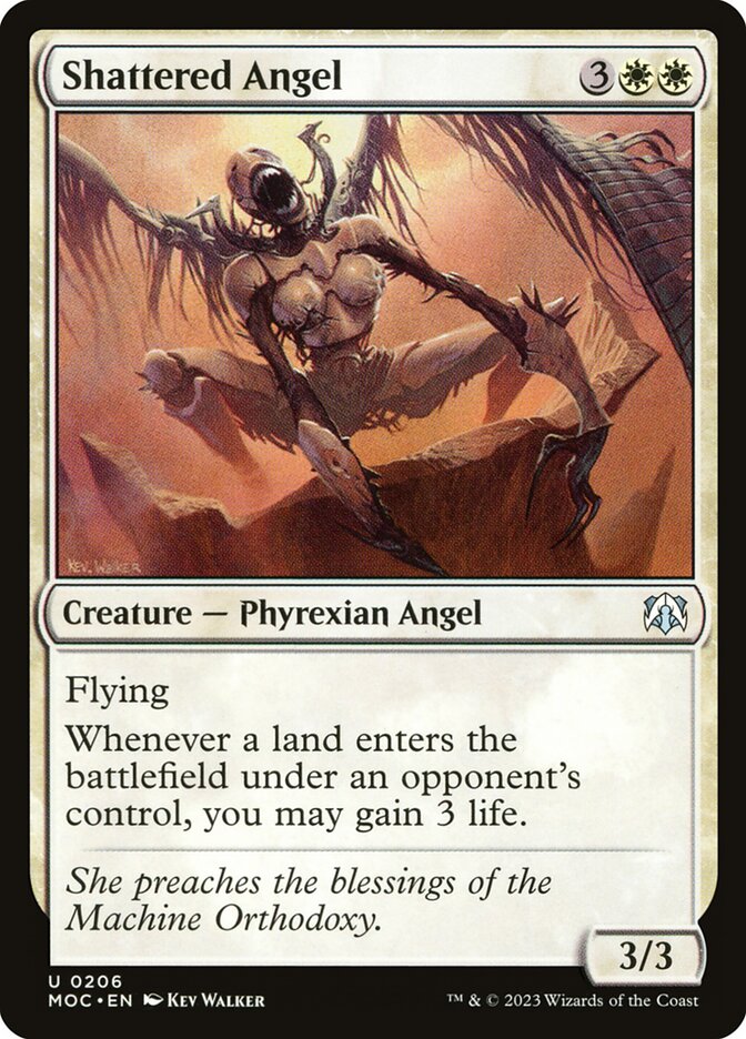 Shattered Angel – Uncommon Magic: The Gathering card from March of the Machine Commander (#206)