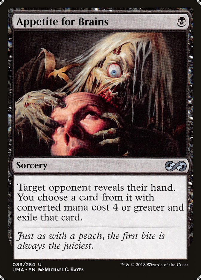 Appetite for Brains – Uncommon Magic: The Gathering card from Ultimate Masters (#83)