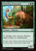 Thrashing Brontodon – Uncommon Magic: The Gathering card from Foundations (#560)