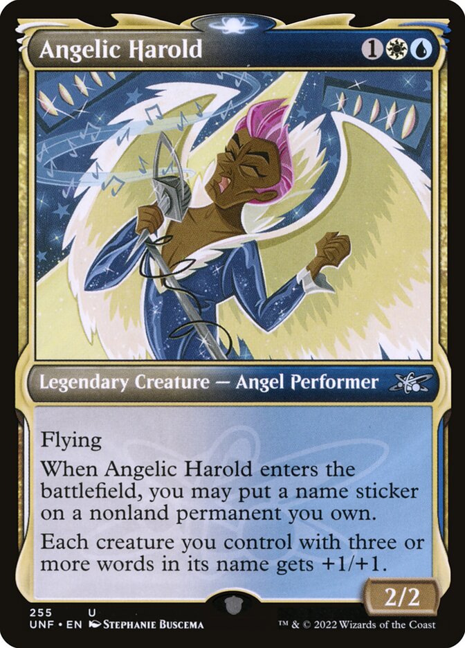Angelic Harold – Uncommon Magic: The Gathering card from Unfinity (#255)